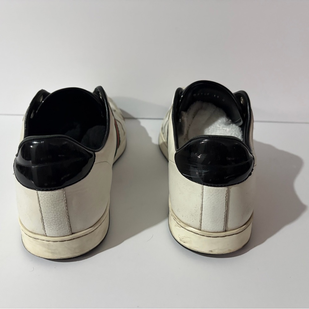 Gucci White Sneakers with Red and Green Accents US 12 - Picture 6 of 14